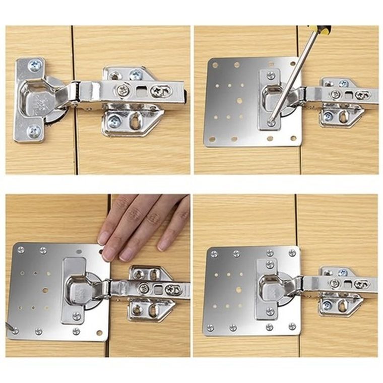 Malatec, płytka do naprawy zawiasów, 4 szt.