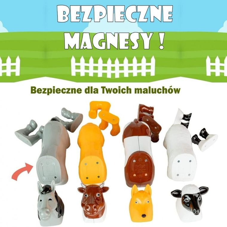 MalBlo, Magnetic, mini zwierzęta gospodarskie, zestaw figurek