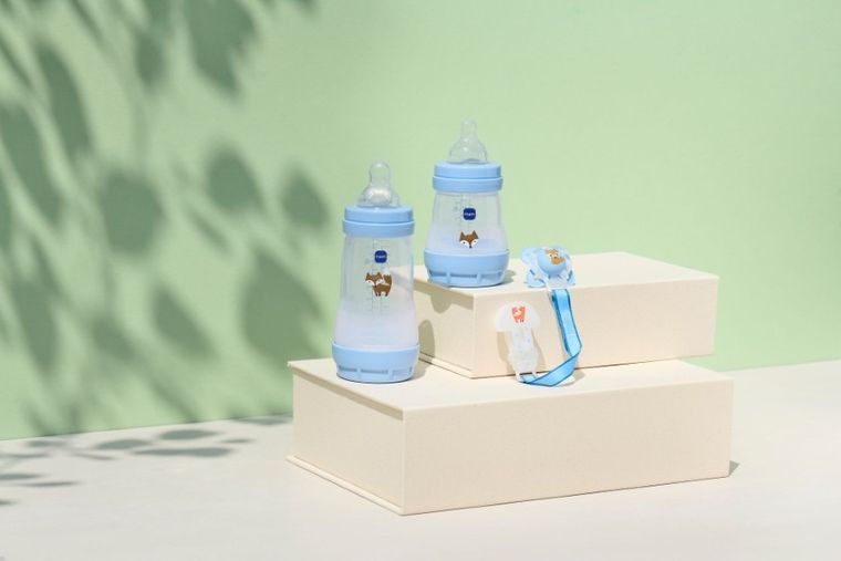 MAM, Perfect Start, butelka antykolkowa, niebieska, 260 ml