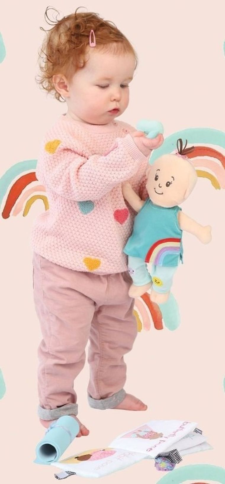 Manhattan Toy, Baby Stella, lalka z zestawem do yogi