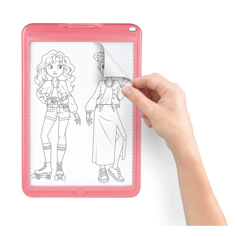 Maped Creativ, Avatar Fashion, podświetlany tablet z szablonami do odrysowywania, moda