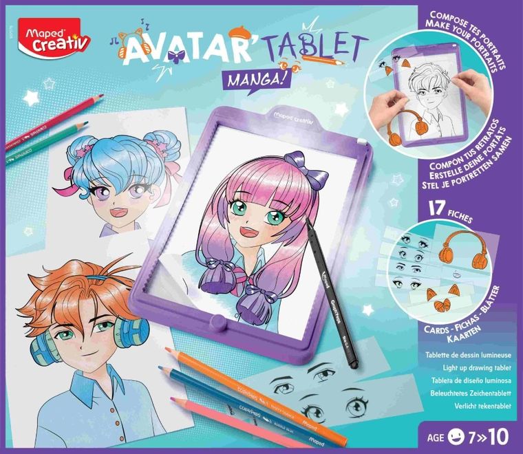 Maped Creativ, Avatar Tablet, Manga, podświetlana tablica do rysowania