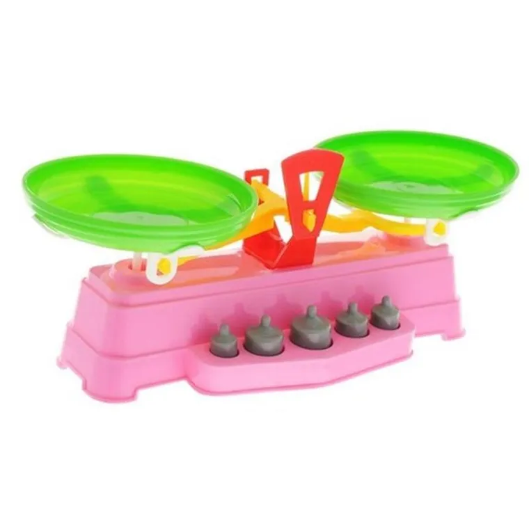 Marek, waga szalkowa z odważnikami