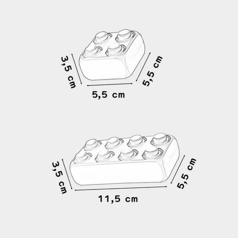Marioinex, cegły junior, klocki XL, 25 elementów