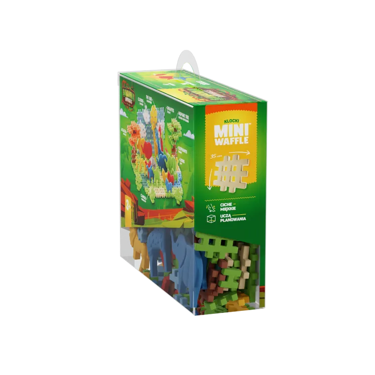 Marioinex, Mini Waffle, Animals Sawanna, klocki konstrukcyjne, 100 elementów
