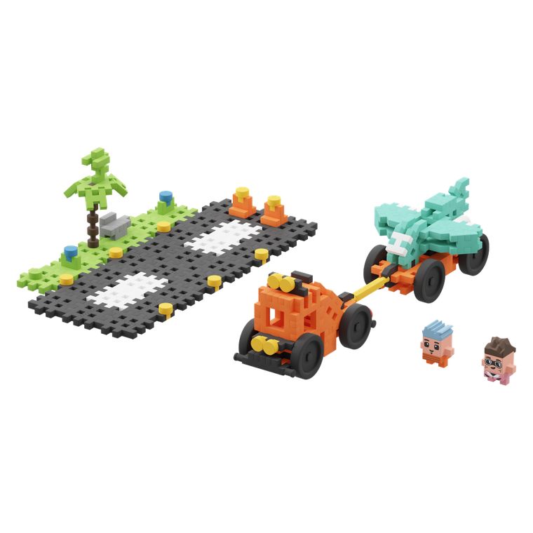 Marioinex, Mini Waffle, City, Pokaz lotniczy, klocki konstrukcyjne, 148 elementów