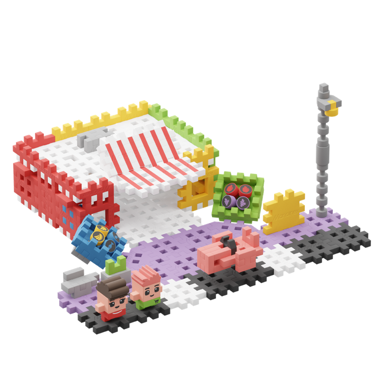 Marioinex, Mini Waffle, City, Sklep, klocki konstrukcyjne, 148 elementów