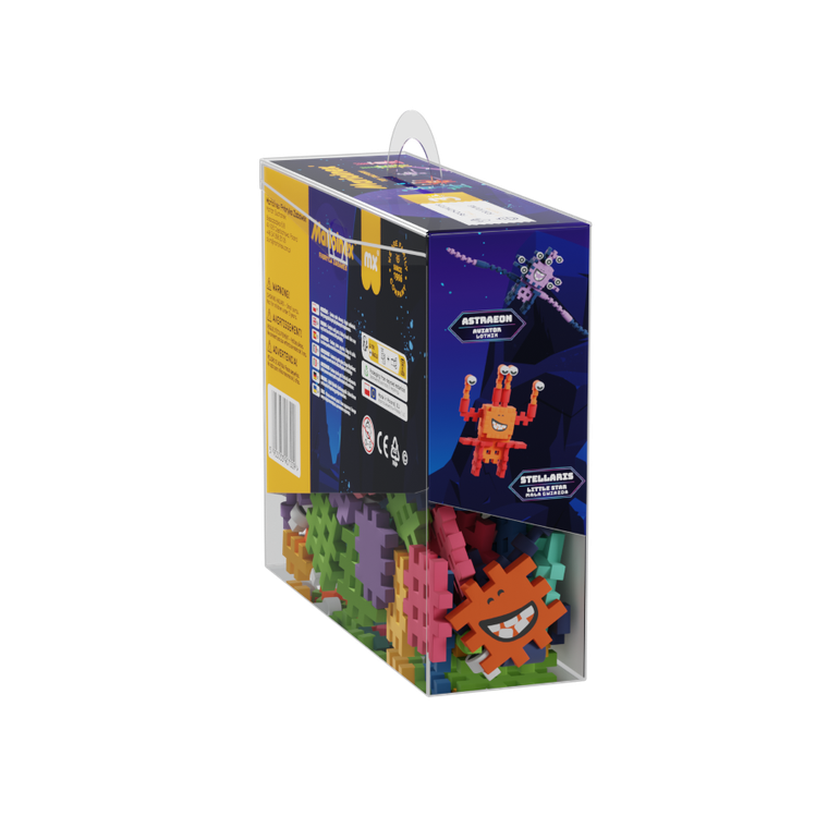 Marioinex, Mini Waffle, Crazy Monsters, Astro Squad, klocki konstrukcyjne, 148 elementów