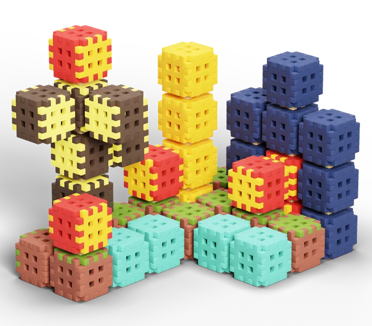 Marioinex, Mini Waffle, Green Blocks, klocki konstrukcyjne, 302 elementy