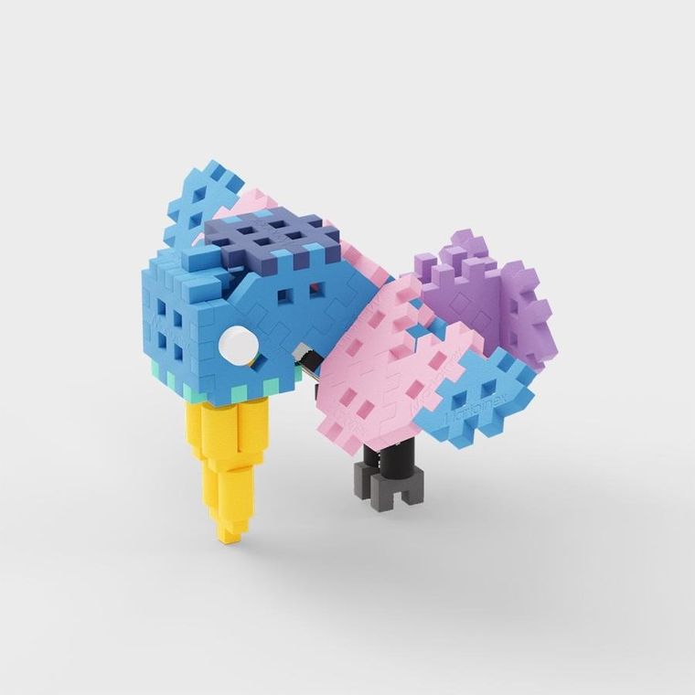 Marioinex, Mini Waffle, Nature, Koliber, klocki konstrukcyjne, 50 elementów