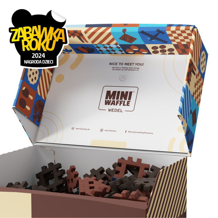 Marioinex, Mini Waffle, Wedel, Fabryka Czekolady, klocki konstrukcyjne, 230 elementów