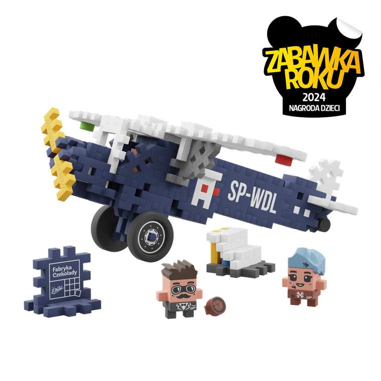 Marioinex, Mini Waffle, Wedel, Samolot RWD-13, klocki konstrukcyjne, 120 elementów