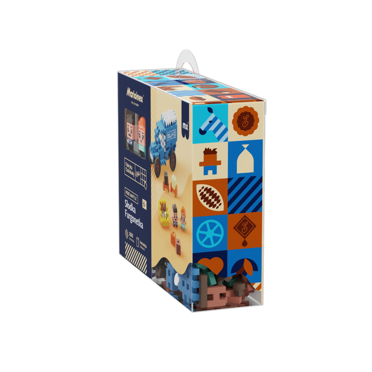 Marioinex, Mini Waffle, Wedel, Słodka Furgonetka, klocki konstrukcyjne, 100 elementów