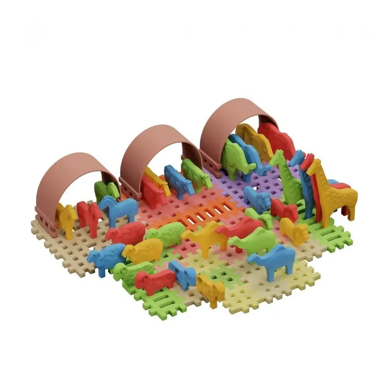 Marioinex, Mini Waffle, Zwierzęta, klocki konstrukcyjne, 62 elementy