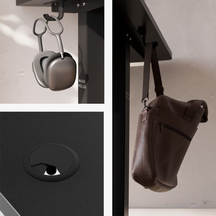 Mark Adler, Leader 7.3, biurko elektryczne, Black, 140 cm