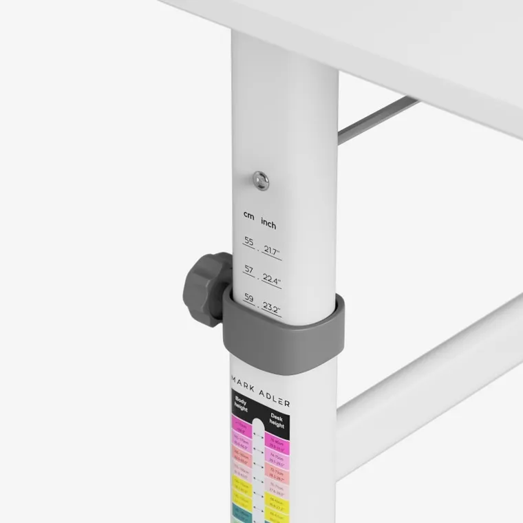 Mark Adler, Study 3.7 Grey, biurko dziecięce, regulowane