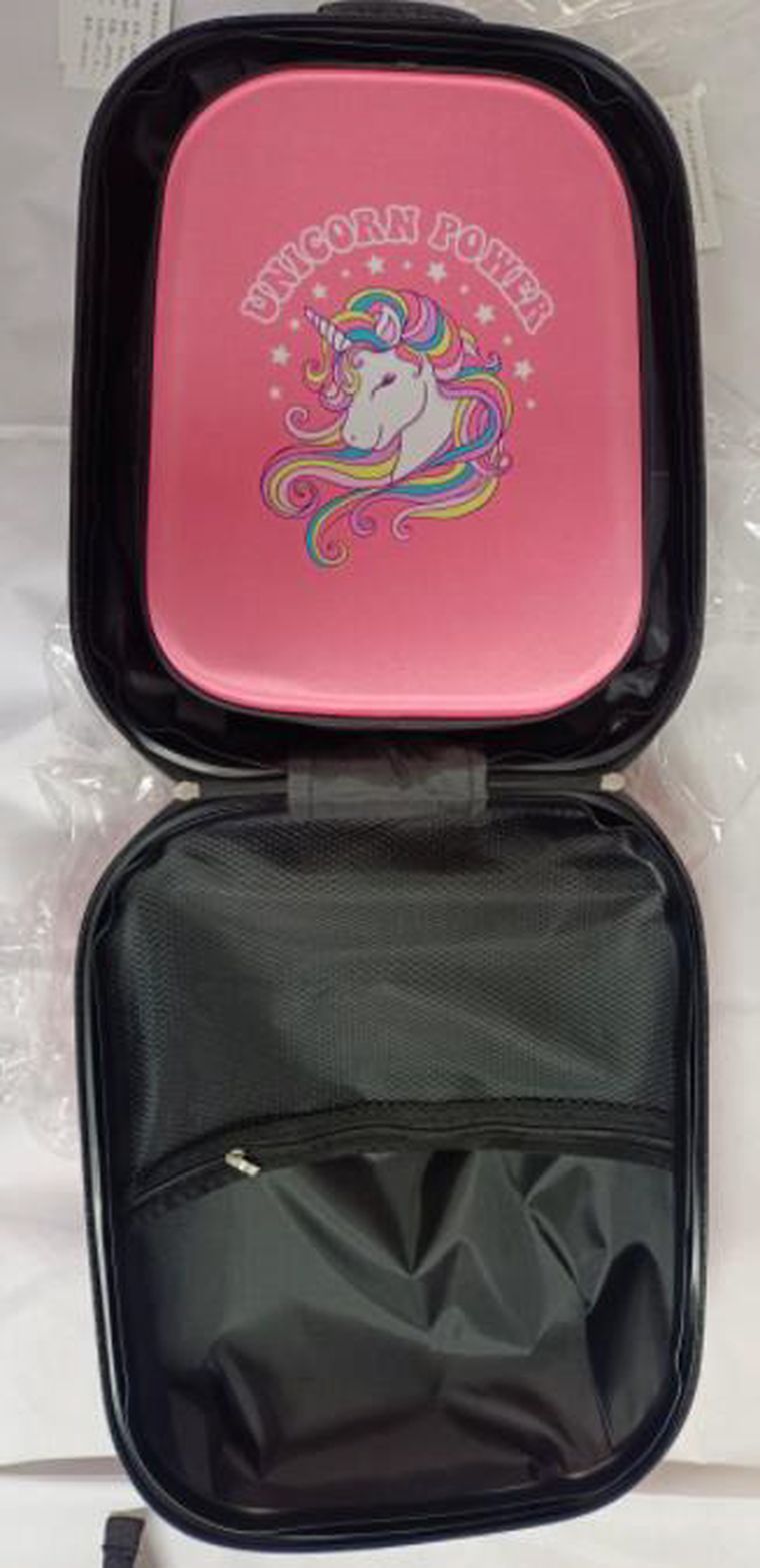 Marko, walizka i plecak, zestaw podróżny dla dzieci, jednorożec
