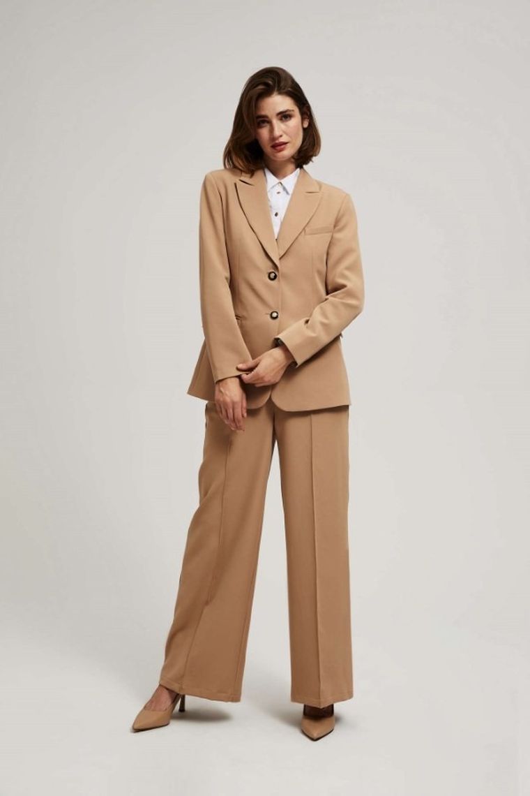 Marynarka damska, beżowa, Moodo