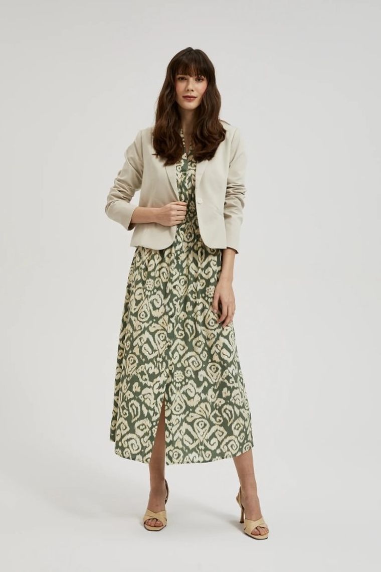 Marynarka damska, beżowa, Moodo