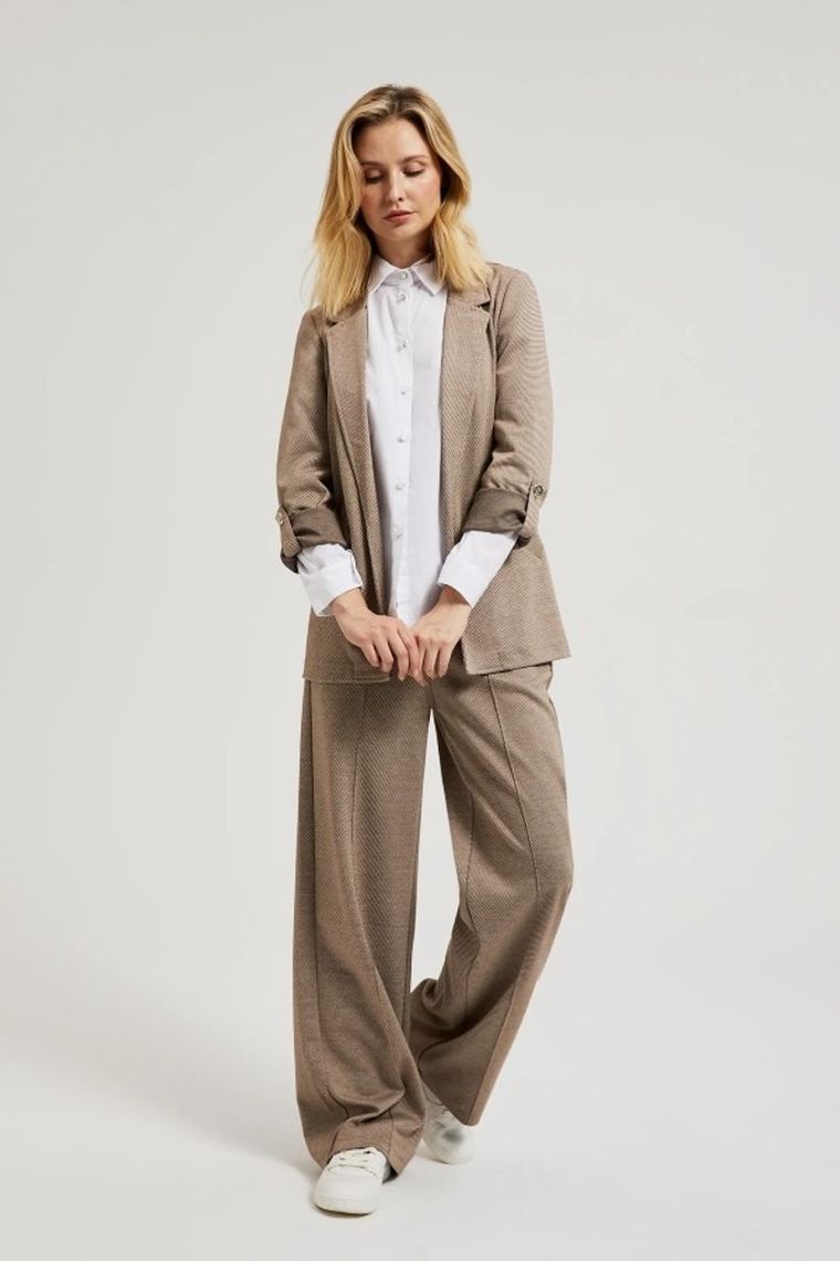 Marynarka damska, beżowa, Moodo