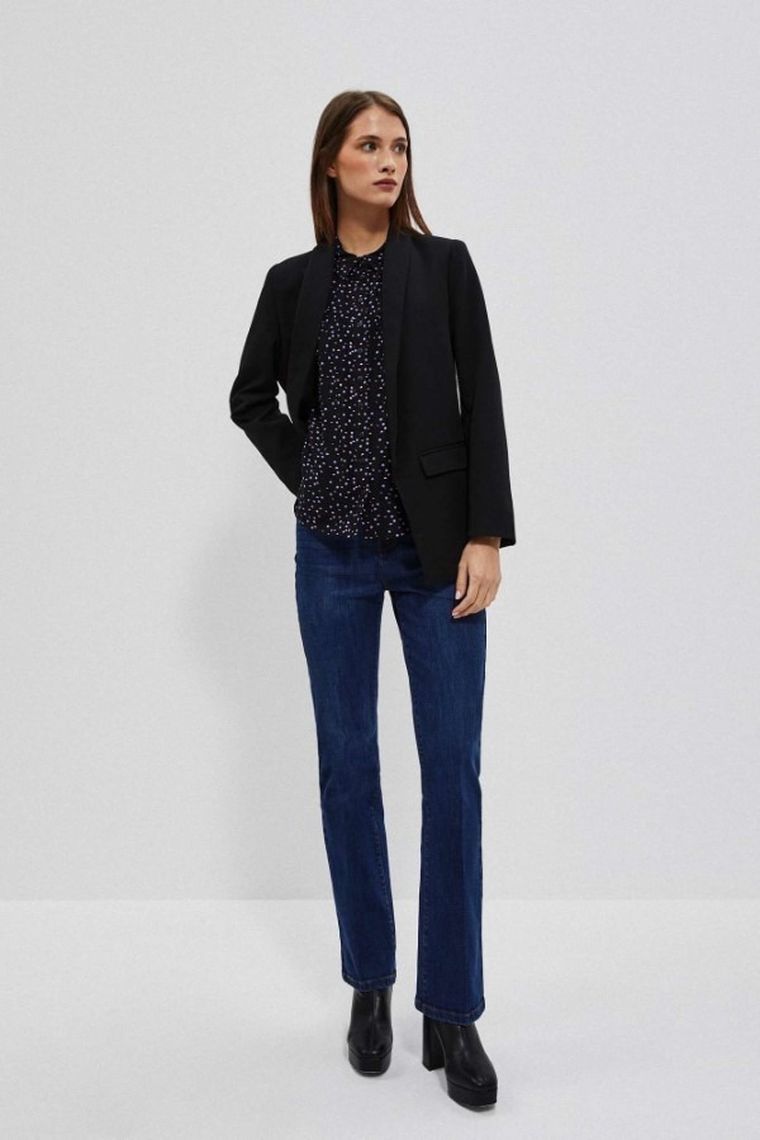 Marynarka damska, czarna, Moodo