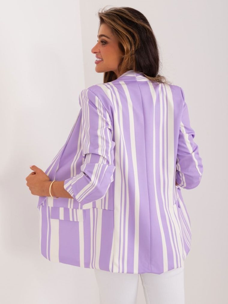 Marynarka damska, fioletowa, Italy Moda