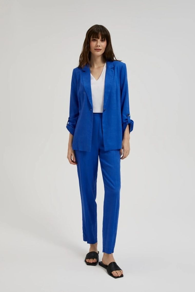 Marynarka damska, granatowa, Moodo