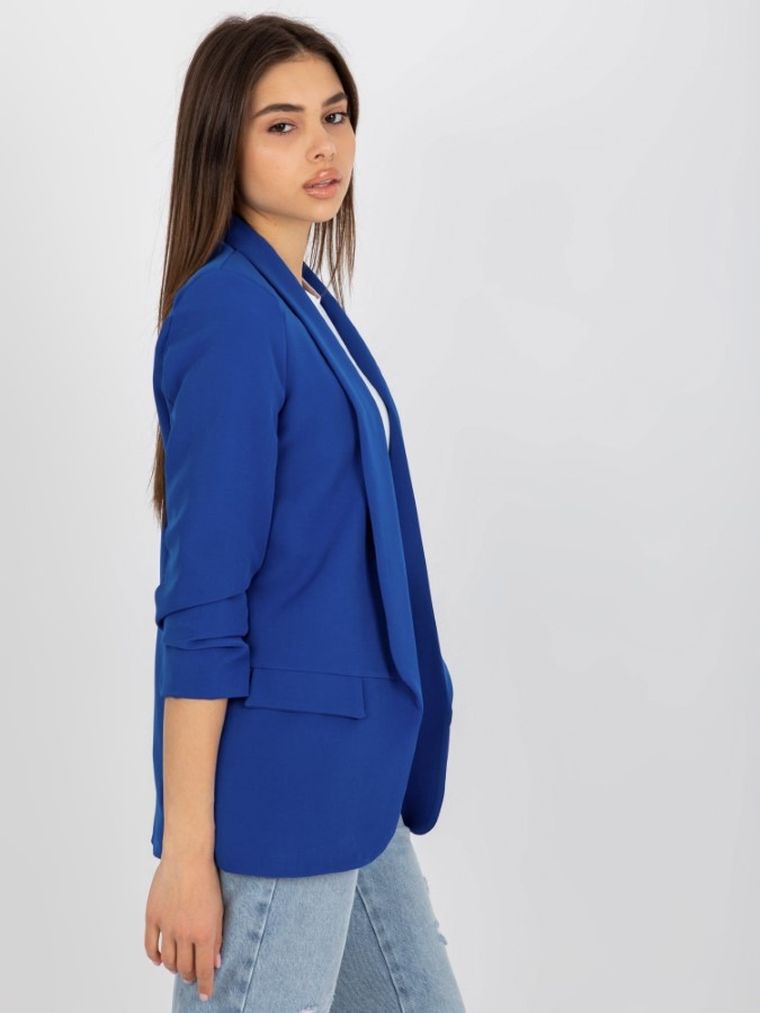 Marynarka damska, niebieska, Italy Moda