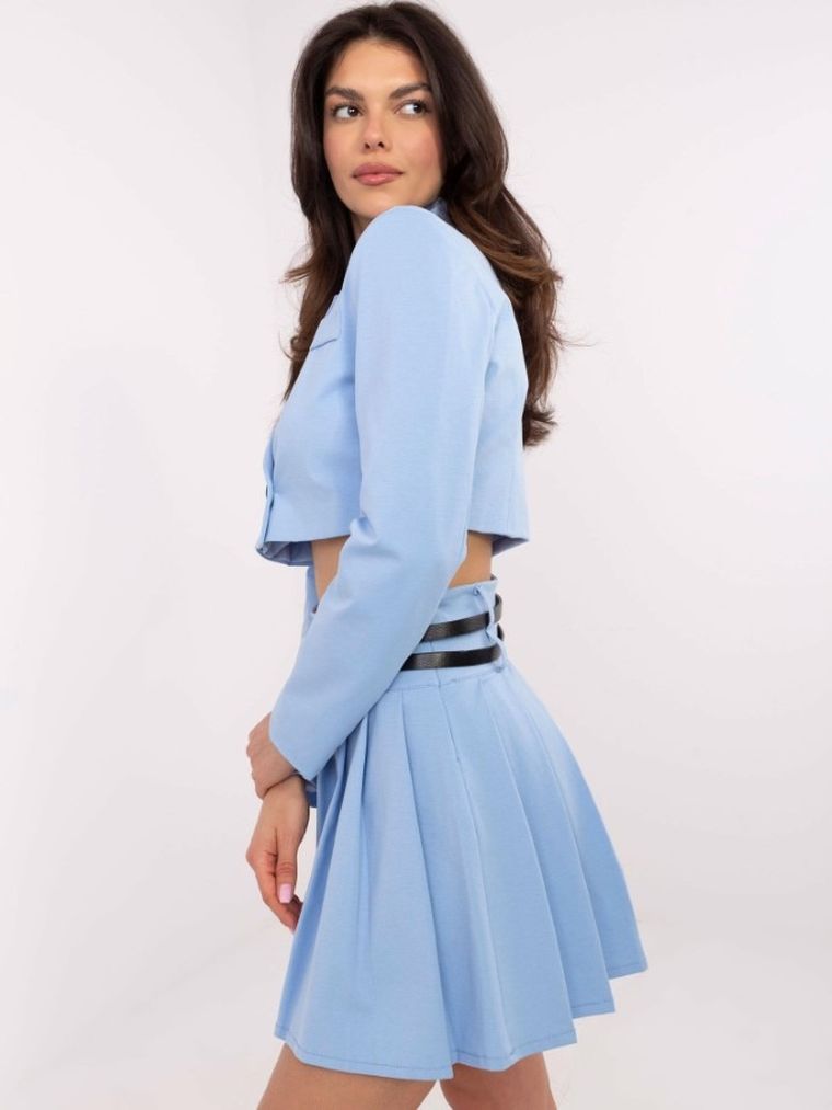 Marynarka damska, niebieska, Italy Moda