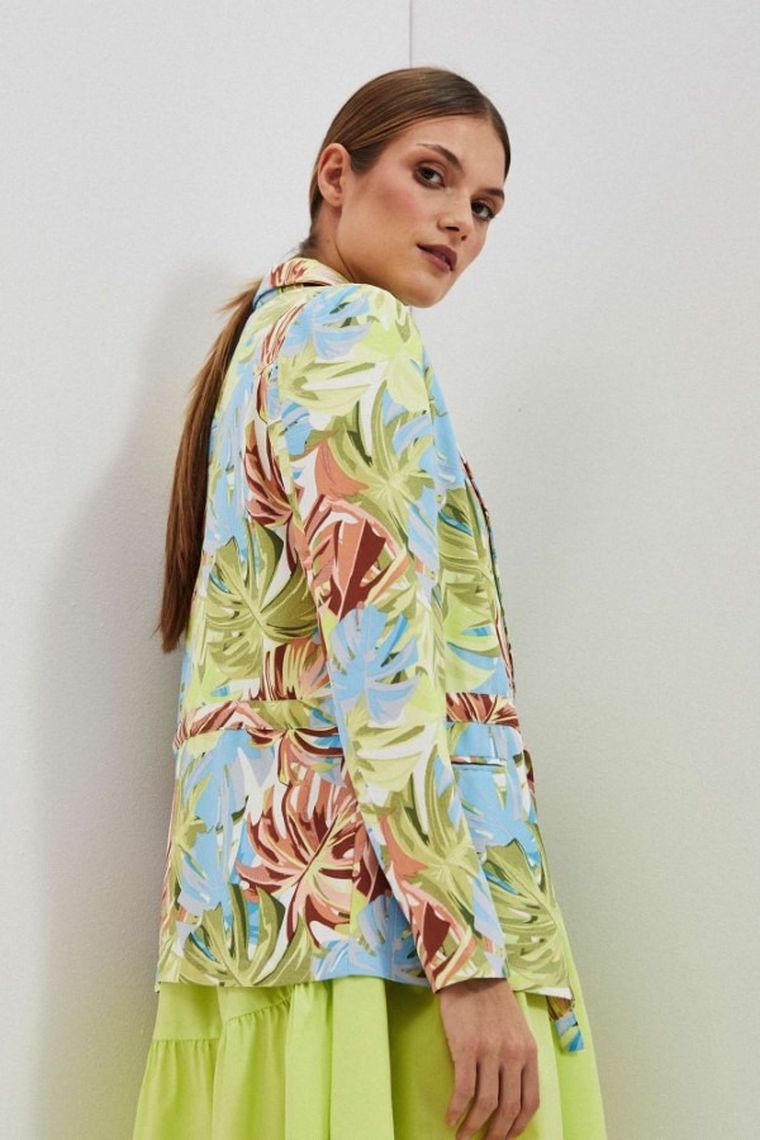 Marynarka damska, niebieska, Moodo