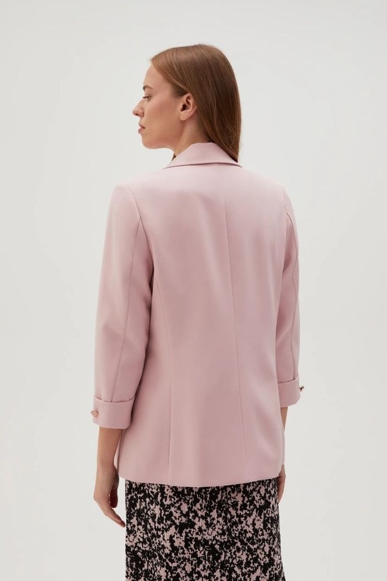 Marynarka damska, różowa, Moodo