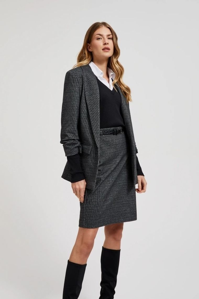 Marynarka damska, szara, Moodo