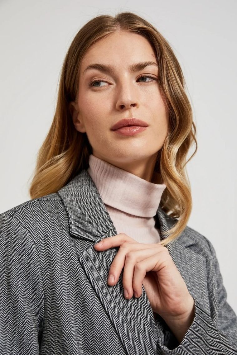 Marynarka damska, szara, Moodo