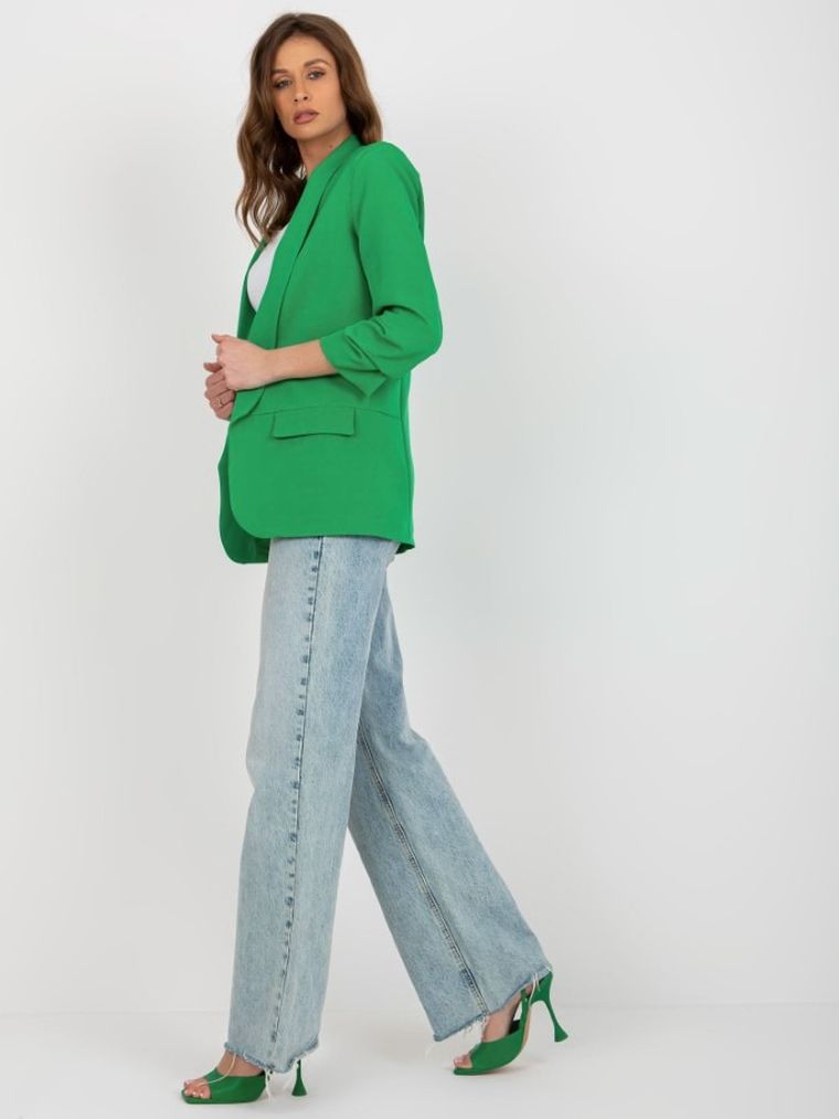 Marynarka damska, zielona, Italy Moda