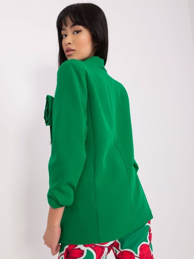 Marynarka damska, zielona, Italy Moda