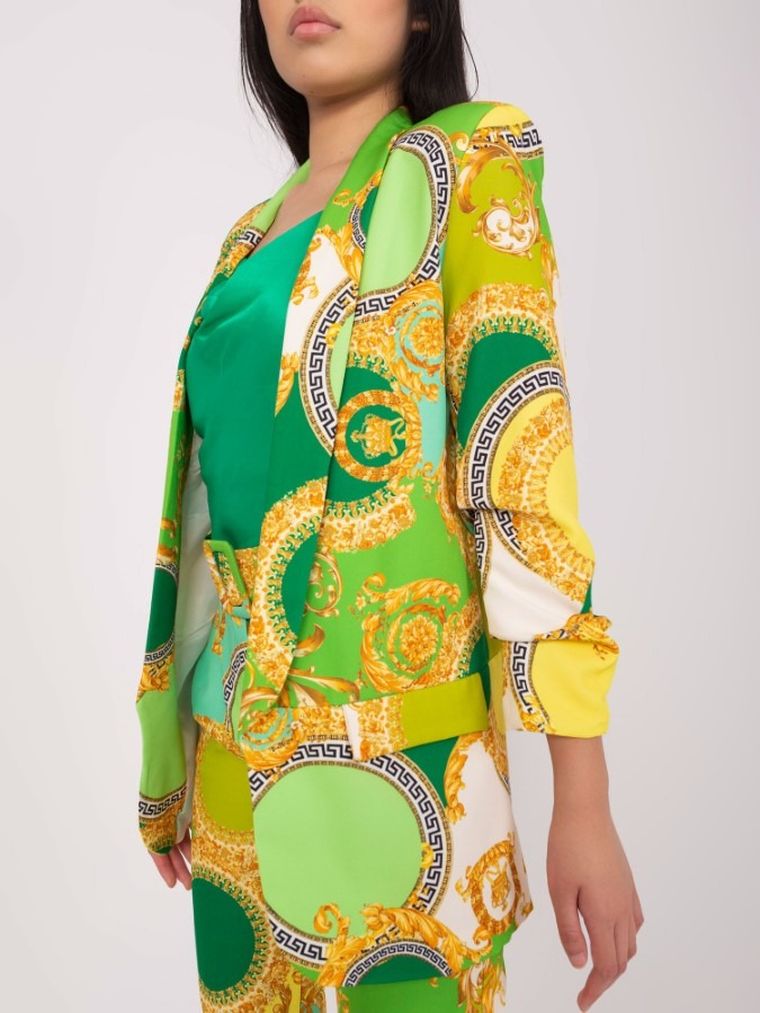 Marynarka damska, zielona, Italy Moda