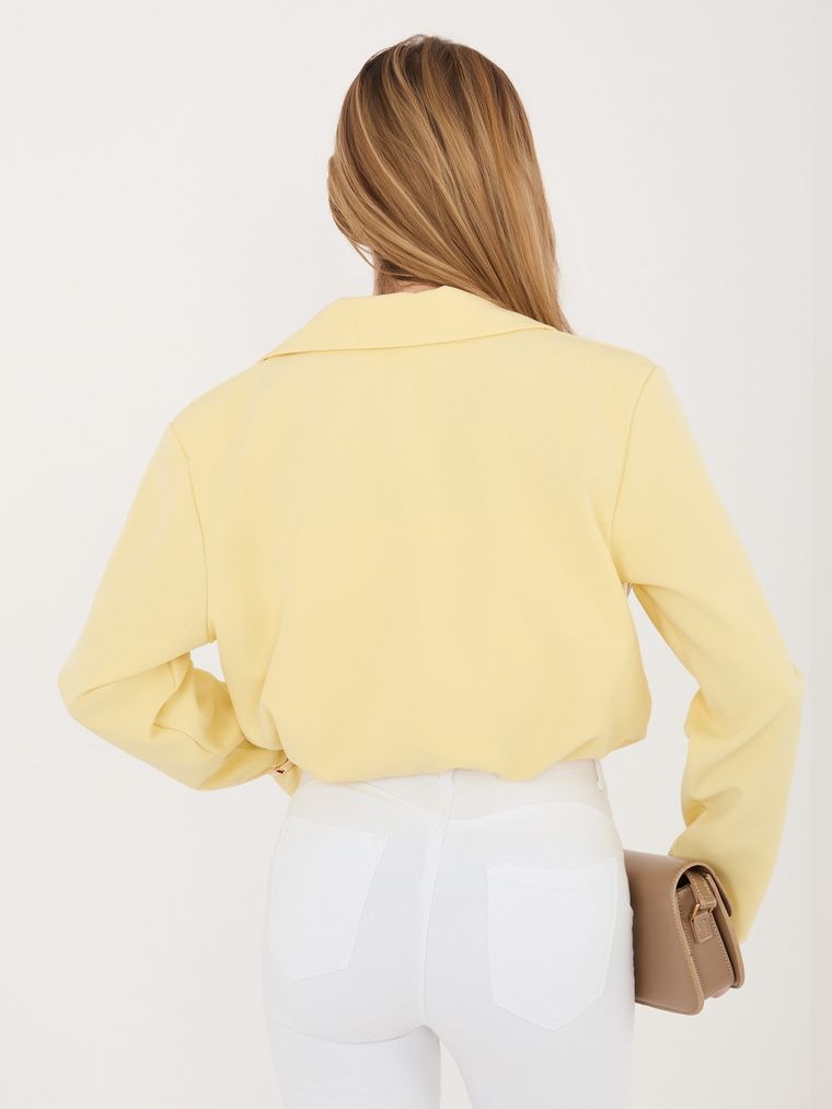 Marynarka damska, żółta, Italy Moda