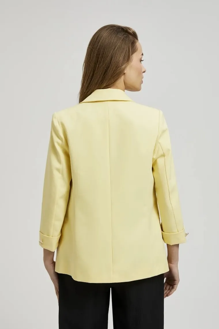 Marynarka damska, żółta, Moodo