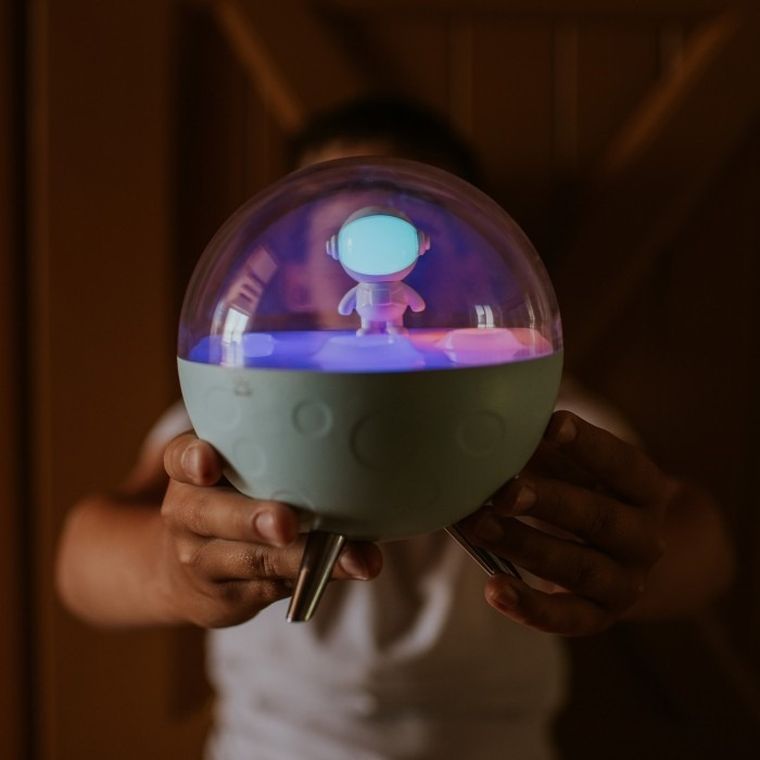 Mary's, Księżyc, lampka nocna, LED RGB, biały