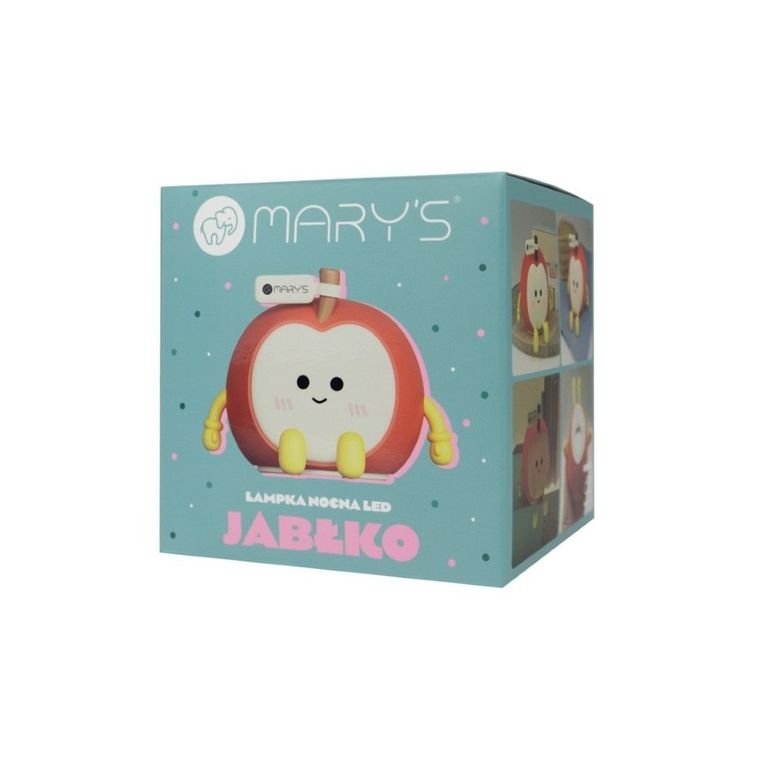 Mary's, lampka nocna LED, jabłko