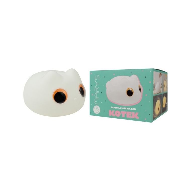 Mary's, lampka nocna LED, kotek