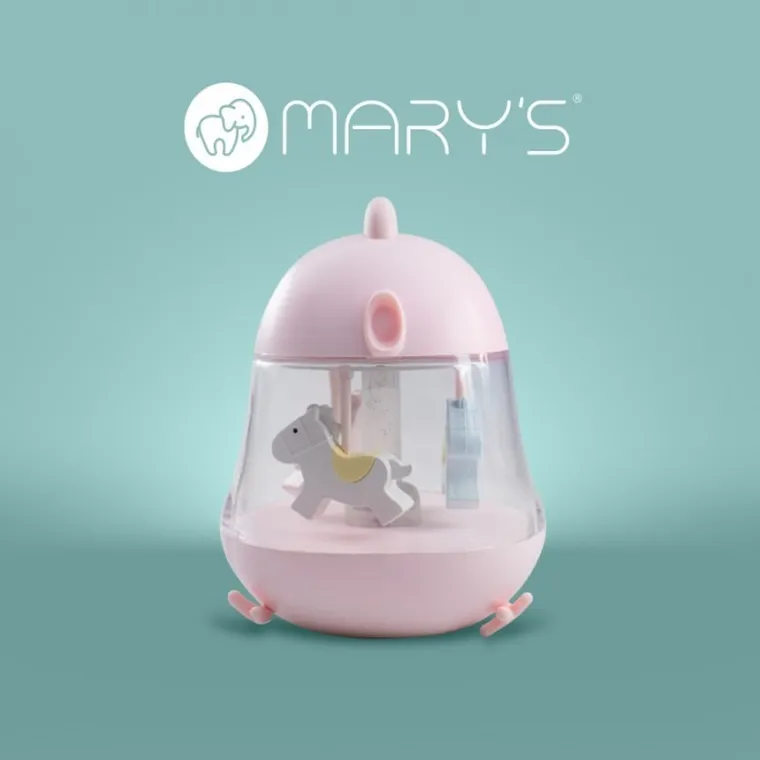 Mary's, pozytywka, lampka nocna, różowa