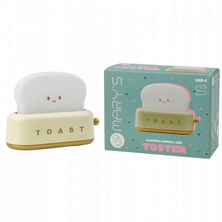 Mary's, Toster, lampka nocna LED, żółty