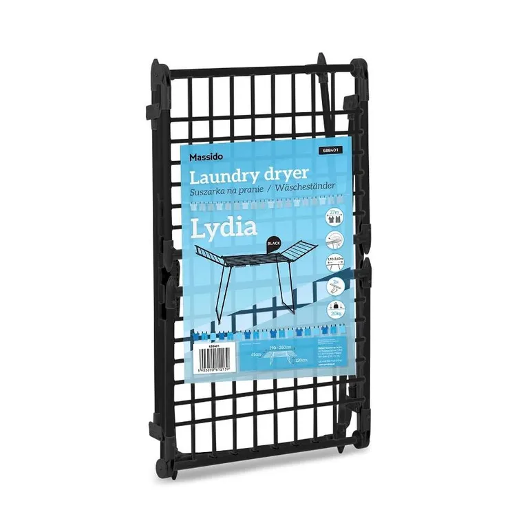 Massido, Lydia, suszarka na pranie stojąca, rozkładana, 27 m