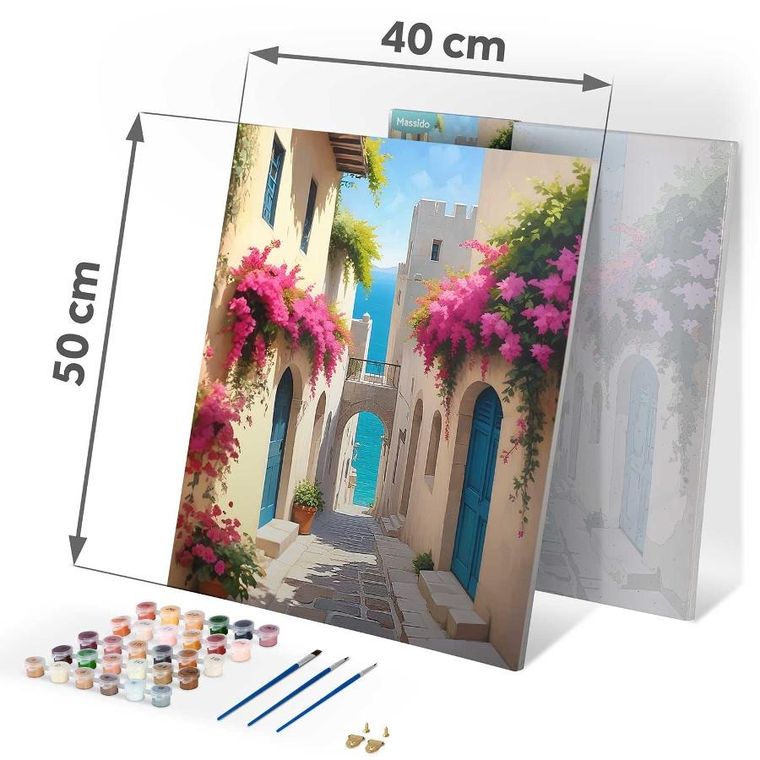 Massido, obraz do malowania po numerach, Pejzaż Miejski, 40-50 cm