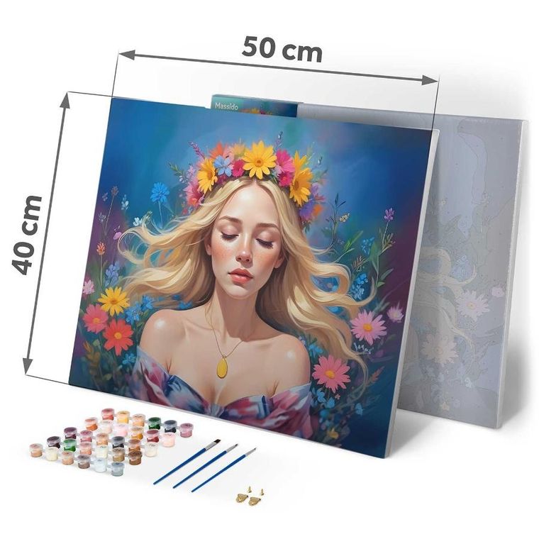 Massido, obraz do malowania po numerach, Portret kobiety, 40-50 cm