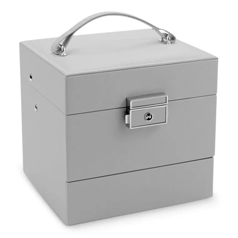 Massido, szkatułka na biżuterię, szara