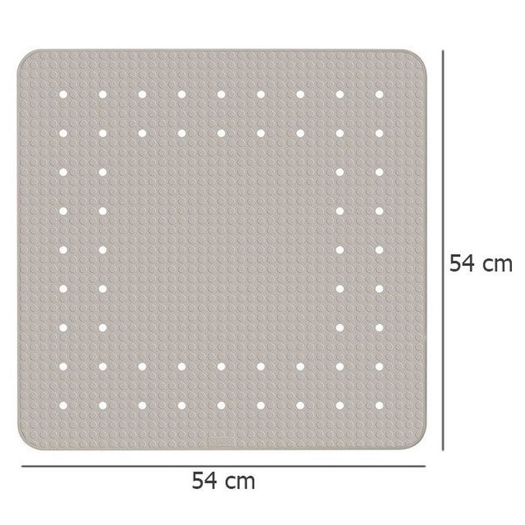 Mata łazienkowa, Mirasol z przyssawkami, 54-54 cm