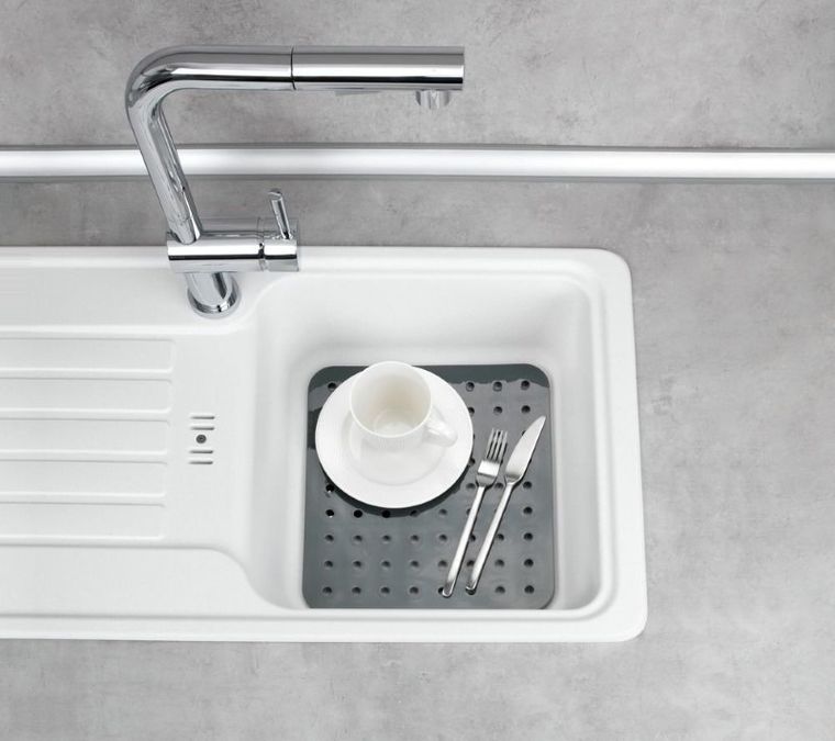 Mata ochronna do zlewozmywaka, szara, 31-27,5 cm