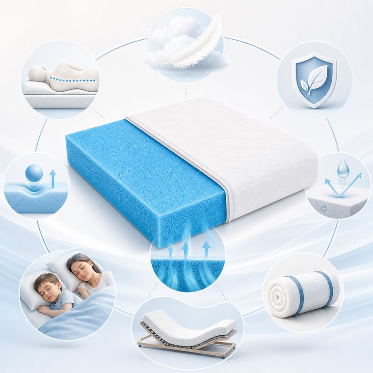 Materace z Gór, Flexi Soft, materac piankowy, 90-130-26 cm